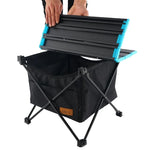 Bolsa de Armazenamento Suspensa para Mesa de Piquenique Dobrável CLS ao Ar Livre, Bolso Invisível Portátil, Estilo:, Bolso Pequeno, Bolso Grande, Mesa Pequena + Bolso Pequeno, Mesa Média + Bolso Grande