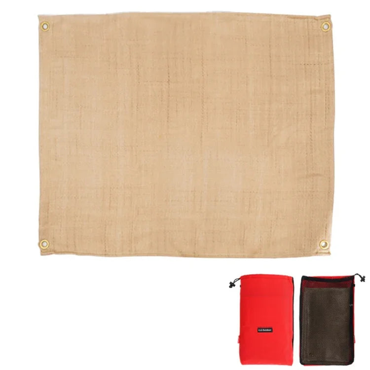 Tapete Isolante Térmico para Churrasco e Piquenique CLS, Fibra de Vidro Retardante de Chamas, Pequeno (46x44 cm), Pequeno (46x44 cm), Médio (80x60 cm), Grande (100x80 cm)