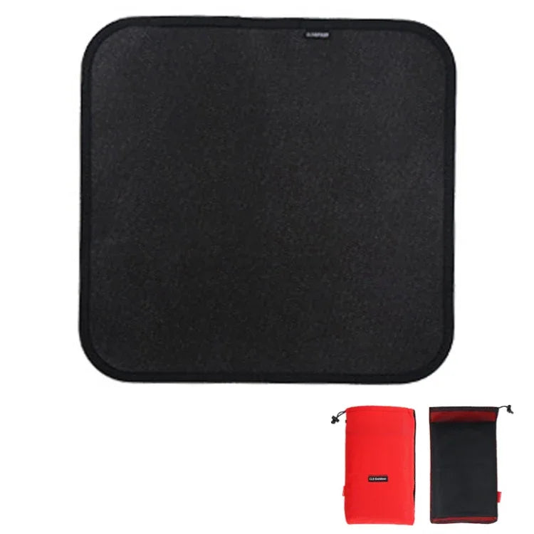 Tapete Isolante Térmico de Silicone Ignífugo para Piquenique e Churrasco CLS, S: 350x340mm, M: 450x370mm, L: 600x520mm, XL: 800x750mm