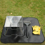 Tapete Isolante Térmico de Silicone Ignífugo para Piquenique e Churrasco CLS, S: 350x340mm, M: 450x370mm, L: 600x520mm, XL: 800x750mm