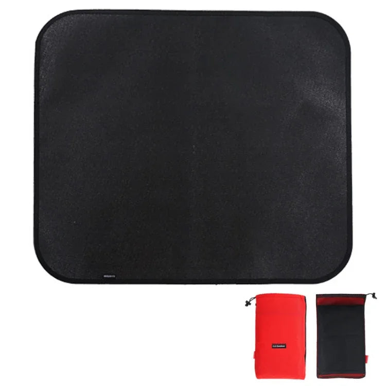 Tapete Isolante Térmico de Silicone Ignífugo para Piquenique e Churrasco CLS, S: 350x340mm, M: 450x370mm, L: 600x520mm, XL: 800x750mm