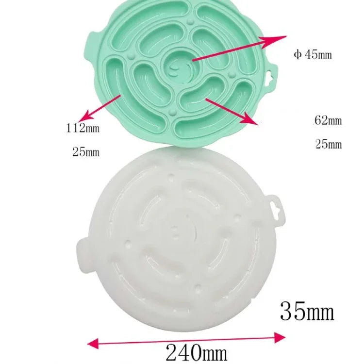 Molde Redondo de Silicone Grau Alimentar para Salsichas, Molde para Cozer, Molde Caseiro DIY para Hot Dog, Entrega de Cor Aleatória, Molde DIY para Hot Dog