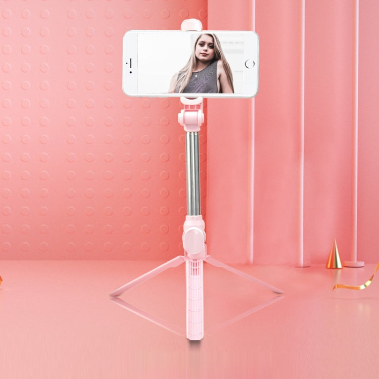 Tripé Bluetooth Bastão Selfie Suporte para Telemóvel, Preto, Branco, Rosa