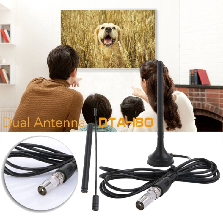 Antena FM para Rádio Doméstico, Amplificador de Sinal de TV DTMB, Antena DVB-T/T2 para Carro, Macho TV, Macho TV para Fêmea