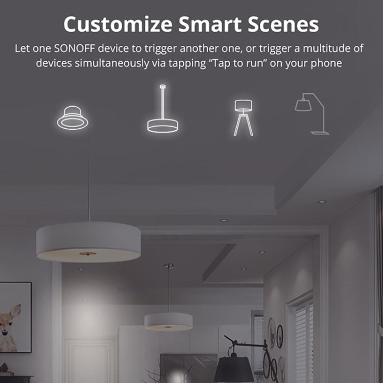 Interruptor Inteligente WIFI Sonoff MINIR2 de Controlo Duplo Peças Pequenas para Modificação DIY