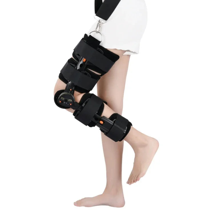 Suporte para Joelho Adulto com 12 Furos e Comprimento Ajustável, Estilo:, Fixador de Gancho e Argola Sem Correia, Fixador de Gancho e Argola com Correia, Fivela para Uso Fácil Sem Correia, Fivela para Uso Fácil com Correia