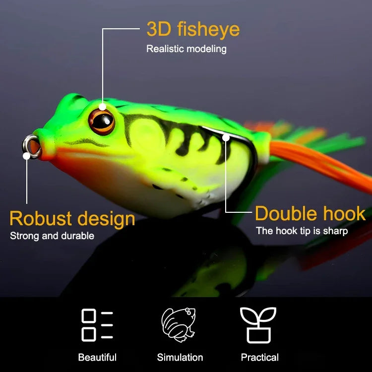 Isco Biónico Sapo Trovão Isco de Pesca Simulado, 5.5cm/12g