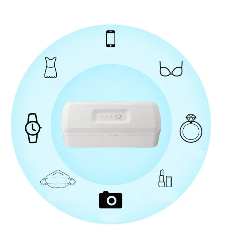 Caixa de Esterilização para Telemóvel 907 Esterilizador Portátil Ultravioleta Multifuncional Máquina Inteligente de Esterilização, Branco, Rosa