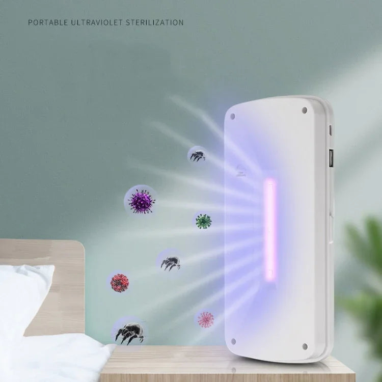 Caixa de Esterilização para Telemóvel 907 Esterilizador Portátil Ultravioleta Multifuncional Máquina Inteligente de Esterilização, Branco, Rosa