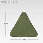 Banqueta Triangular Portátil de Lona Impermeável para Camping ao Ar Livre