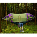 Rede de Sombra Anti-Mosquitos para Camping ao Ar Livre, Rede de Mosquitos Impressa em Tecido Paraquedas, Tamanho: 270x140cm, 270x140cm Bordo