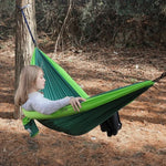 Rede Dupla Inflável para Camping ao Ar Livre, Balanço Anti-Tombamento, Tamanho: 270x140cm, 270x140cm Verde Inflável, 270x140cm Azul Inflável, 270x140cm Caqui Inflável