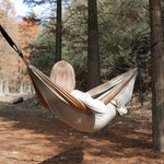 Rede Dupla Inflável para Camping ao Ar Livre, Balanço Anti-Tombamento, Tamanho: 270x140cm, 270x140cm Verde Inflável, 270x140cm Azul Inflável, 270x140cm Caqui Inflável