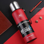 Caneca Isolada em Aço Inoxidável 304 Grande Capacidade Copo de Água Desportiva para Viagem ao Ar Livre, 500ml, 750ml, 1000ml, 1500ml