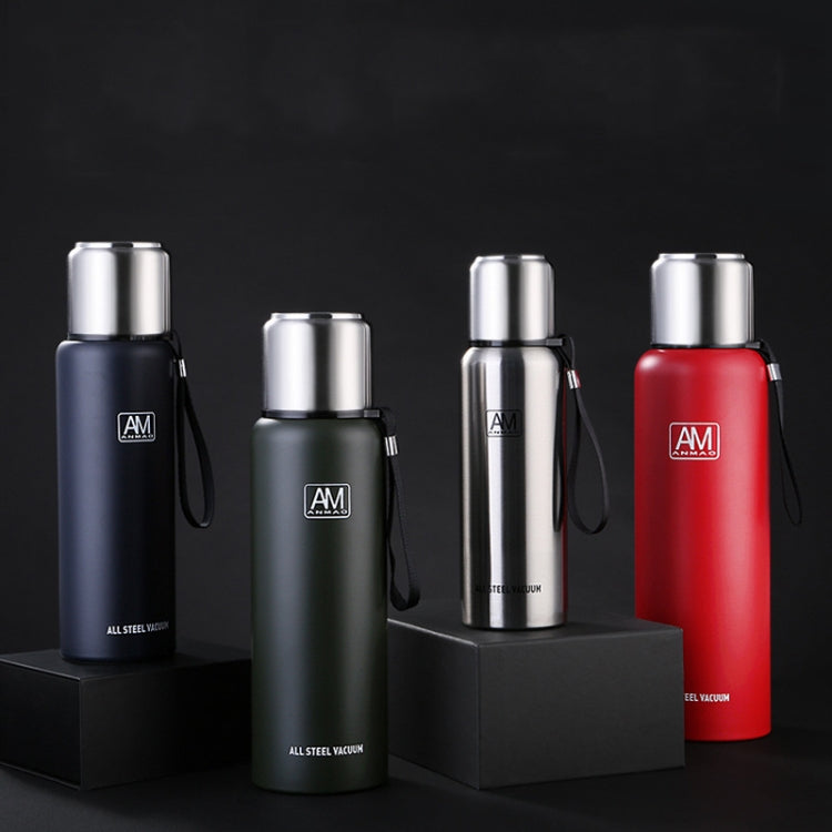 Caneca Isolada em Aço Inoxidável 304 Grande Capacidade Copo de Água Desportiva para Viagem ao Ar Livre, 500ml, 750ml, 1000ml, 1500ml