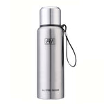 Caneca Isolada em Aço Inoxidável 304 Grande Capacidade Copo de Água Desportiva para Viagem ao Ar Livre, 500ml, 750ml, 1000ml, 1500ml