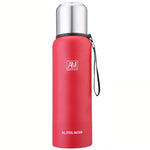 Caneca Isolada em Aço Inoxidável 304 Grande Capacidade Copo de Água Desportiva para Viagem ao Ar Livre, 500ml, 750ml, 1000ml, 1500ml