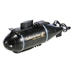 Submarino Mini Elétrico de Seis Vias 2.4G para Crianças, Modelo de Barco de Controlo Remoto a Jogo na Água, Submarino Nuclear