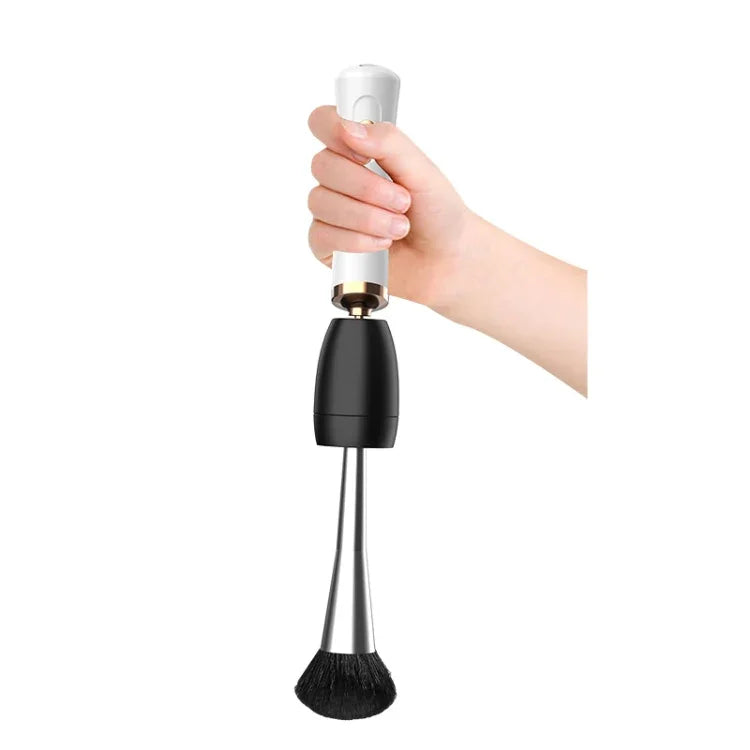 Esfregona Elétrica Máquina de Limpeza para Pincéis de Maquilhagem USB Recarregável Secagem Automática, Preto, Branco