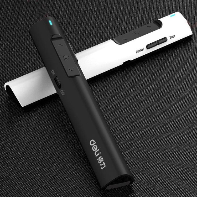 Deli Caneta Flip 2.4G para Apresentações de Negócios, Controlo Remoto, 2801 Preto (Luz Vermelha), 2801 Branco (Luz Vermelha), 2801G Preto (Luz Verde), 2801G Branco (Luz Verde), TM2801 Preto (Luz Vermelha), TM2801 Branco (Luz Vermelha)