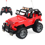 Brinquedo Elétrico para Crianças, Carro de Controlo Remoto Quatro Vias, Modelo 1:18, SUV Vermelho 6061