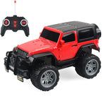 Brinquedo Elétrico para Crianças, Carro de Controlo Remoto Quatro Vias, Modelo 1:18, SUV Vermelho 6061