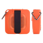 Capa Protetora de Silicone Anti-Queda para Armazenamento de Áudio para Bose Soundlink Micro, Capa de Silicone Laranja, Capa de Silicone Cinzento Escuro