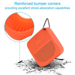 Capa Protetora de Silicone Anti-Queda para Armazenamento de Áudio para Bose Soundlink Micro, Capa de Silicone Laranja, Capa de Silicone Cinzento Escuro