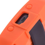 Capa Protetora de Silicone Anti-Queda para Armazenamento de Áudio para Bose Soundlink Micro, Capa de Silicone Laranja, Capa de Silicone Cinzento Escuro