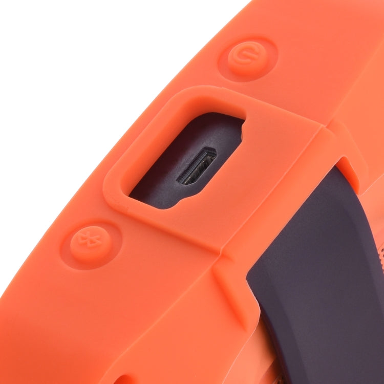 Capa Protetora de Silicone Anti-Queda para Armazenamento de Áudio para Bose Soundlink Micro, Capa de Silicone Laranja, Capa de Silicone Cinzento Escuro