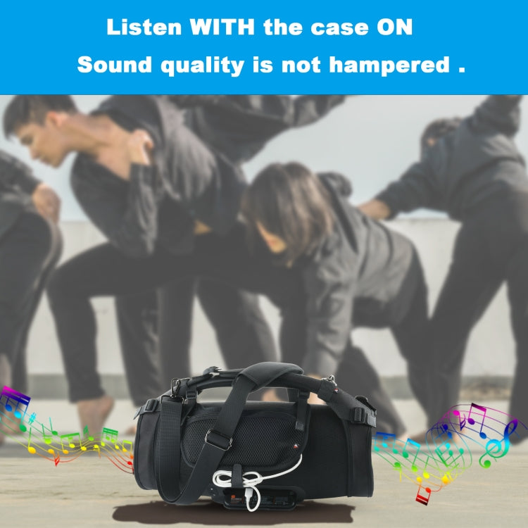 Bolsa de Armazenamento com Alça de Ombro Única para Altifalante Bluetooth Capa Protetora para JBL Boombox, Capa para Altifalante Preta