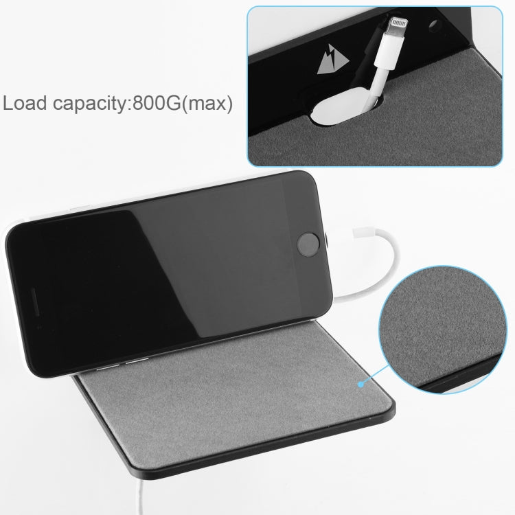 Suporte de Parede para Altifalante Bluetooth Suporte para Carregamento de Telemóvel ao Lado da Cama, 4,3 polegadas