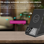 Altifalante Bluetooth Multifuncional X7 com Carregamento Sem Fios, Despertador, Rádio e Controlo Remoto, Ficha US, Ficha UK, Ficha EU
