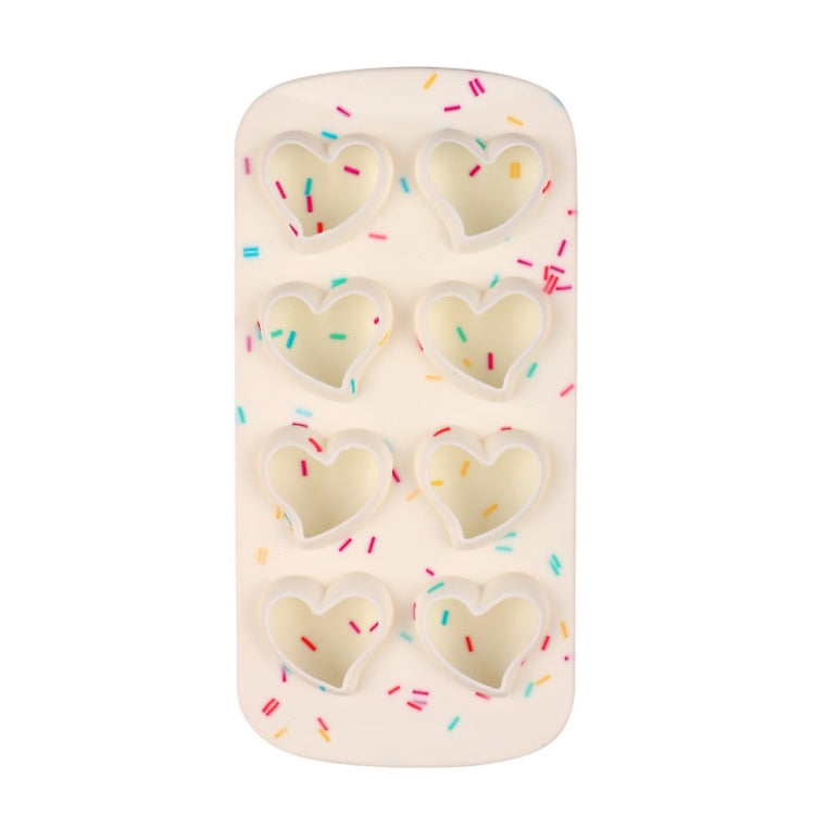 2 PCS Creative Silicone Ice Tray Mold 8 Continuous Mould Home-Made DIY Ice Tray Box, Style:, Brick  (Blue), Brick (Candy Color), Brick  (Jelly), Heart-shaped(Candy Effect), Heart-shaped(Jelly Effect), Five-star (Candy Effect)