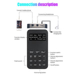 Placa de Som Mini Universal com Alterador de Voz para Telemóveis e Computadores, S9