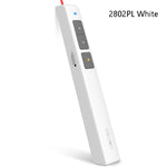 Deli Caneta para Virar Páginas com Laser 2.4GHz Recarregável para Projetor de Discurso, 2802PL (Branco), 2802PL (Preto), 2802L (Branco), 2802L (Preto)
