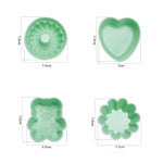 Molde Criativo DIY de Silicone para Bolo, Forma de Cupcake e Muffin, Estilo: Urso (Rosa Macaron), Flor (Verde Macaron), Flor (Rosa Macaron), Flor (Cor Doce), Oco (Ciano Macaron), Oco (Rosa Macaron), Oco (Cor Doce)