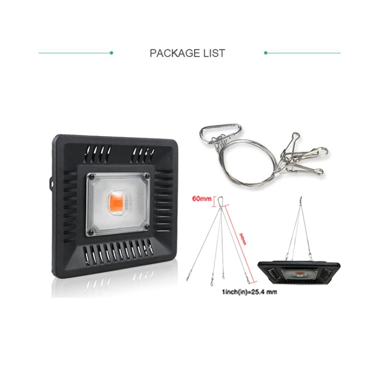 Luz LED Ultra-fina para Plantas, Luz de Crescimento COB de Espectro Completo, Luz de Preenchimento para Estufa de Vegetais, Frutas e Flores sem Plugue, 50W, 100W, 150W