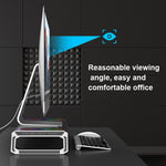Suporte dobrável para portátil ICE COOREL T1 com iluminação RGB e 4 interfaces USB de expansão, suporte aumentado para monitor
