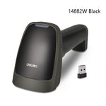 Scanner Com Fios e Sem Fios Deli para Farmácia, Supermercado, Restauração, Logística e Caixa Registadora, 14882W (Preto), 14882W (Branco)