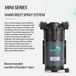 Bomba de Humidificação por Atomização Mini Simulada de Chuva para Ecossistema de Floresta Tropical MIUS, Plug CN, Bomba de Humidificação
