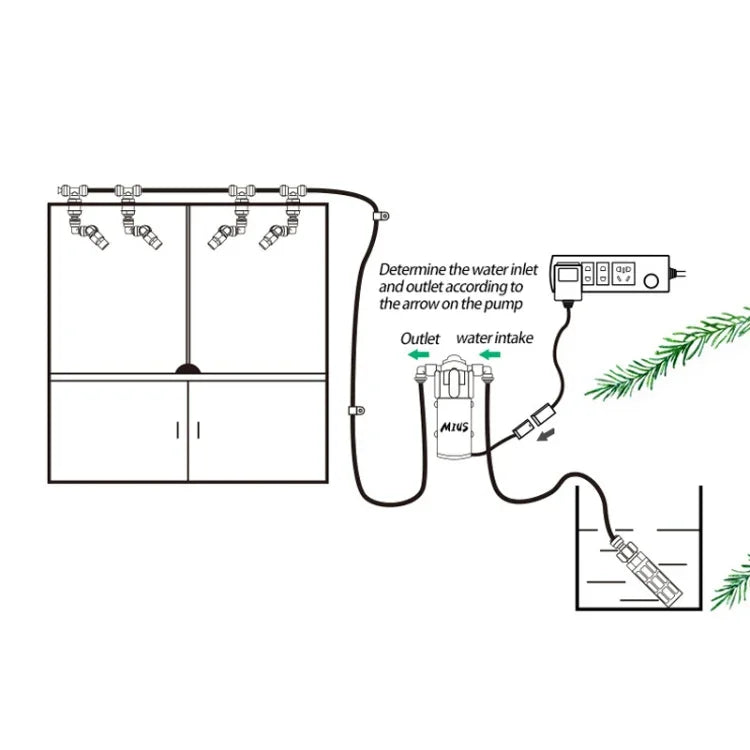 Bomba de Humidificação por Atomização Mini Simulada de Chuva para Ecossistema de Floresta Tropical MIUS, Plug CN, Bomba de Humidificação
