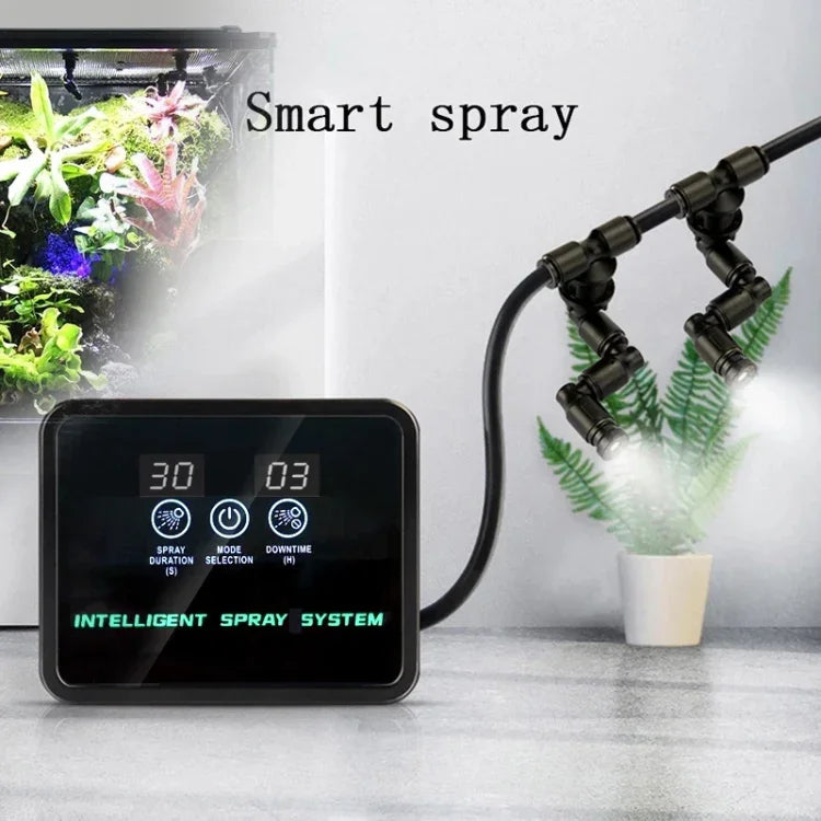 Sistema de Pulverização Temporizada para Terrário MIUS, Simulação de Chuva para Humidificação de Plantas, Sistema Inteligente de Pulverização