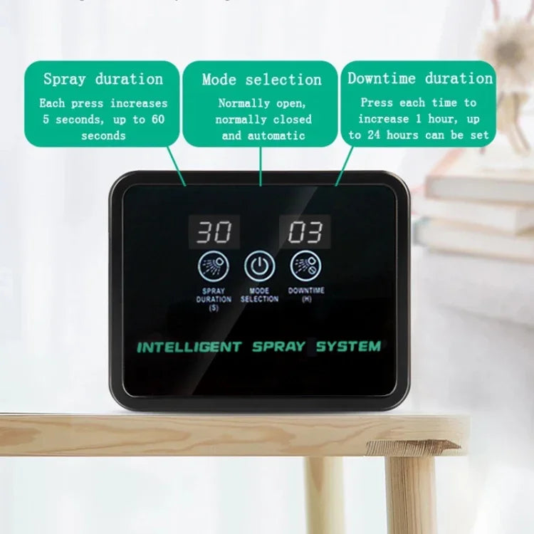 Sistema de Pulverização Temporizada para Terrário MIUS, Simulação de Chuva para Humidificação de Plantas, Sistema Inteligente de Pulverização