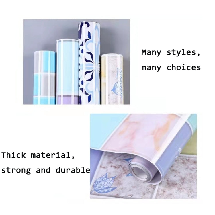 Autocolantes de Azulejo Anti-Fumo para Cozinha, Papel de Parede para Fogão, Flores em Flor, Porcelana Azul e Branca, Videira Roxa