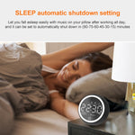 Altifalante Bluetooth Multifuncional X10 com Luz Noturna LED, Despertador, Suporte para Cartão TF, AUX e Rádio FM, Ficha US, Ficha EU, Ficha UK