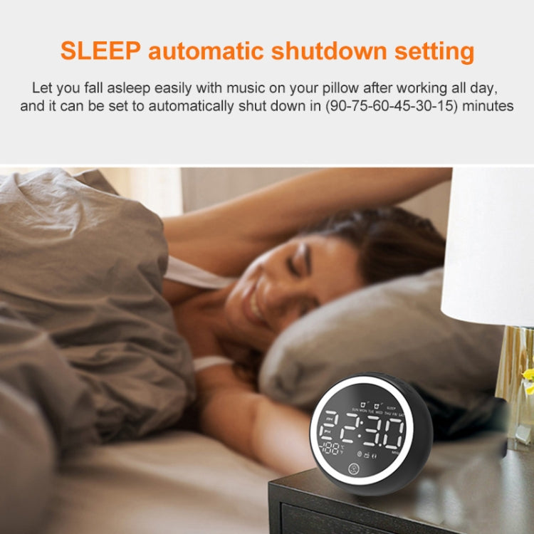 Altifalante Bluetooth Multifuncional X10 com Luz Noturna LED, Despertador, Suporte para Cartão TF, AUX e Rádio FM, Ficha US, Ficha EU, Ficha UK