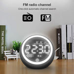 Altifalante Bluetooth Multifuncional X10 com Luz Noturna LED, Despertador, Suporte para Cartão TF, AUX e Rádio FM, Ficha US, Ficha EU, Ficha UK