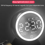Altifalante Bluetooth Multifuncional X10 com Luz Noturna LED, Despertador, Suporte para Cartão TF, AUX e Rádio FM, Ficha US, Ficha EU, Ficha UK