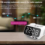 M9 Wireless Bluetooth Speaker Multifunctional Desktop Alarm Clock Support TF Card & U Disk & AUX, US Plug, EU Plug, UK Plug